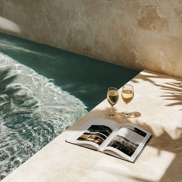 u7777714185_a_pool_and_a_magazine_and_glass_of_champagne_--v__1f755f4e-42bf-45ea-95a0-a2cc7060ad5f_1